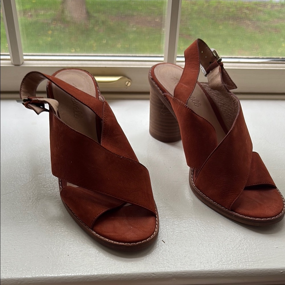 Madewell Brown Leather Heels